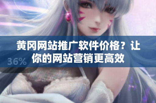 黄冈网站推广软件价格？让你的网站营销更高效