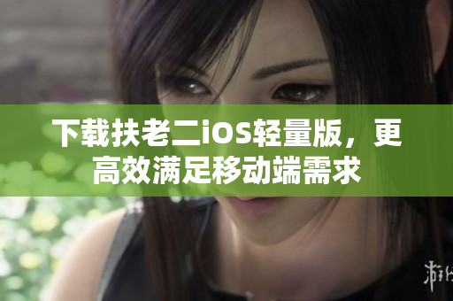 下载扶老二iOS轻量版，更高效满足移动端需求