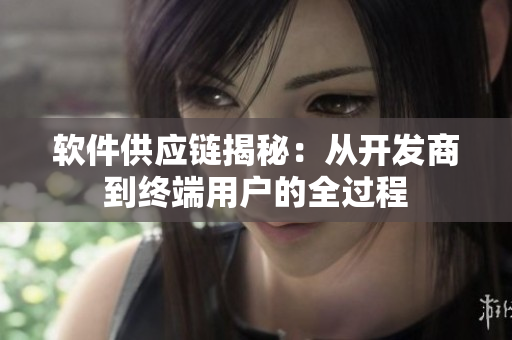 软件供应链揭秘：从开发商到终端用户的全过程