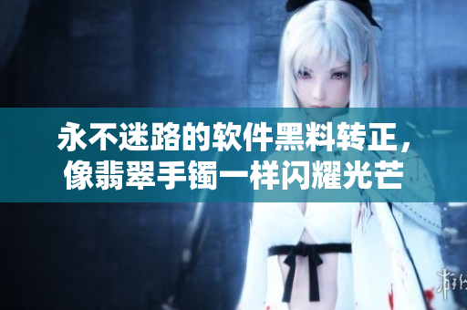 永不迷路的软件黑料转正，像翡翠手镯一样闪耀光芒