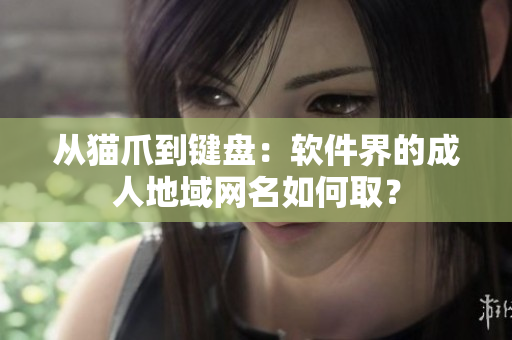 从猫爪到键盘：软件界的成人地域网名如何取？