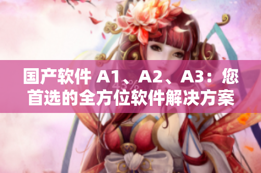 国产软件 A1、A2、A3：您首选的全方位软件解决方案