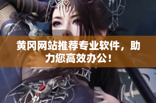 黄冈网站推荐专业软件，助力您高效办公！