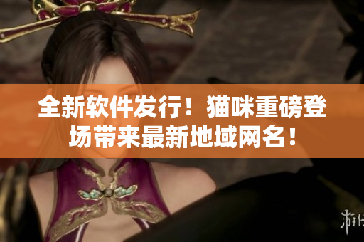全新软件发行！猫咪重磅登场带来最新地域网名！
