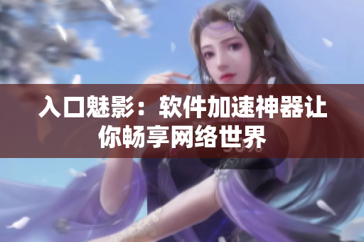入口魅影：软件加速神器让你畅享网络世界