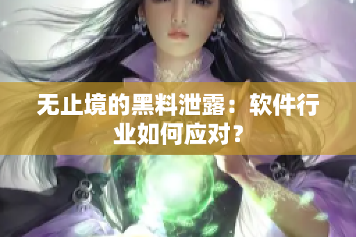 无止境的黑料泄露：软件行业如何应对？