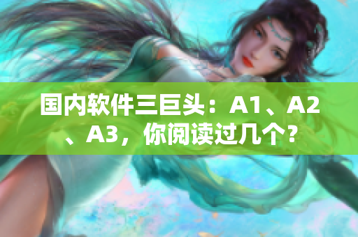国内软件三巨头：A1、A2、A3，你阅读过几个？