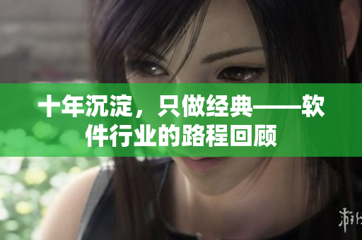 十年沉淀，只做经典——软件行业的路程回顾