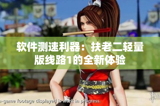 软件测速利器：扶老二轻量版线路1的全新体验