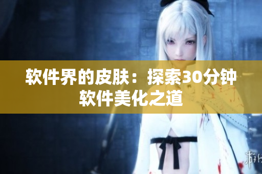软件界的皮肤：探索30分钟软件美化之道