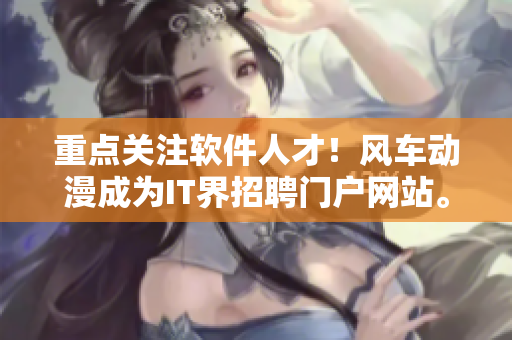 重点关注软件人才！风车动漫成为IT界招聘门户网站。