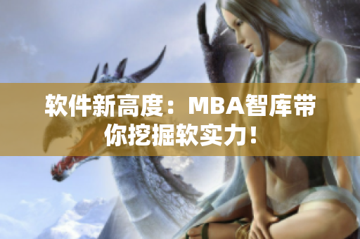 软件新高度：MBA智库带你挖掘软实力！