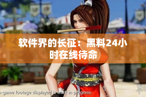 软件界的长征：黑料24小时在线待命