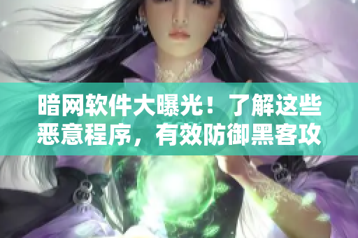暗网软件大曝光！了解这些恶意程序，有效防御黑客攻击！