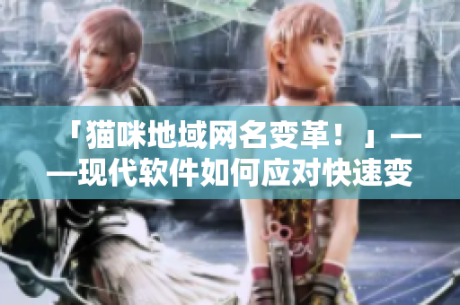 「猫咪地域网名变革！」——现代软件如何应对快速变迁？