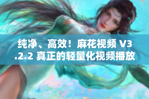 纯净、高效！麻花视频 V3.2.2 真正的轻量化视频播放器