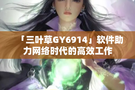 「三叶草GY6914」软件助力网络时代的高效工作