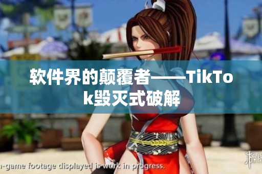 软件界的颠覆者——TikTok毁灭式破解