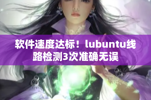 软件速度达标！lubuntu线路检测3次准确无误