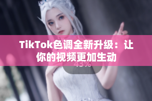 TikTok色调全新升级：让你的视频更加生动