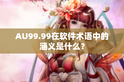 AU99.99在软件术语中的涵义是什么？