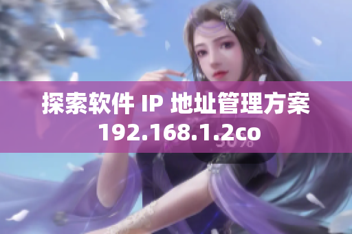 探索软件 IP 地址管理方案 192.168.1.2co