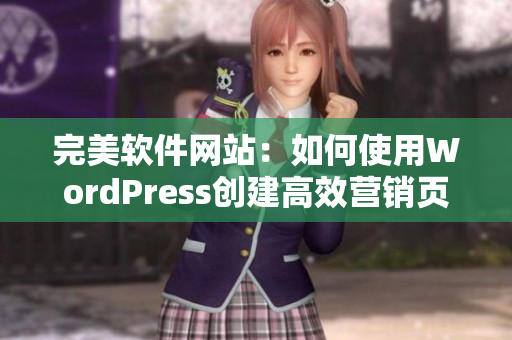 完美软件网站：如何使用WordPress创建高效营销页面