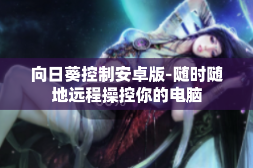 向日葵控制安卓版-随时随地远程操控你的电脑