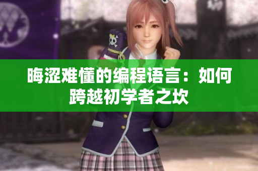 晦涩难懂的编程语言：如何跨越初学者之坎