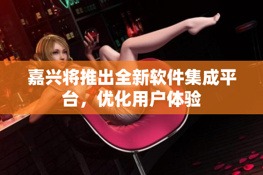 嘉兴将推出全新软件集成平台，优化用户体验