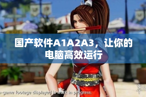 国产软件A1A2A3，让你的电脑高效运行