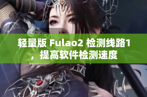 轻量版 Fulao2 检测线路1，提高软件检测速度