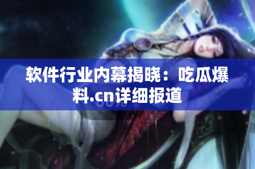 软件行业内幕揭晓：吃瓜爆料.cn详细报道