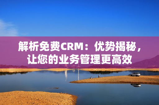 解析免费CRM：优势揭秘，让您的业务管理更高效