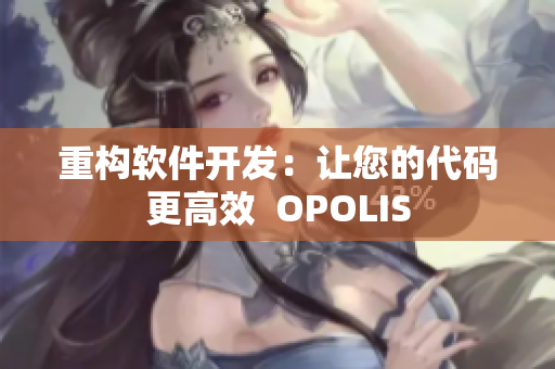 重构软件开发：让您的代码更高效  OPOLIS
