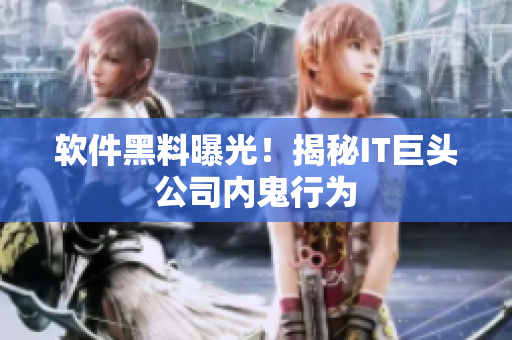 软件黑料曝光！揭秘IT巨头公司内鬼行为